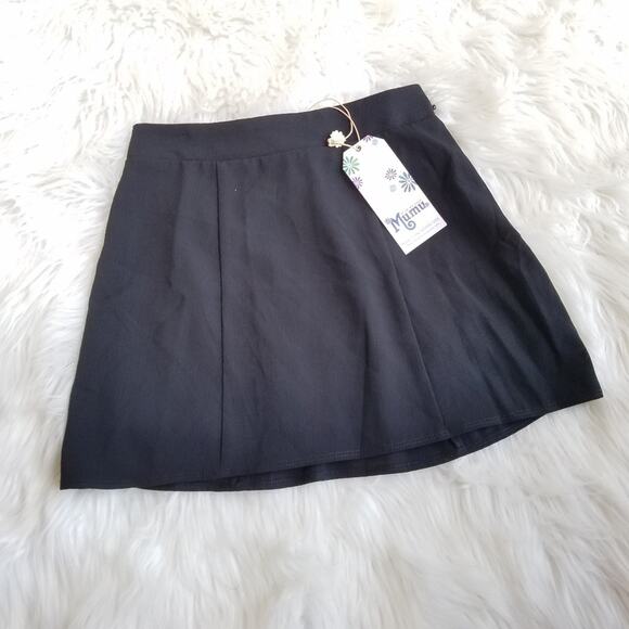 Show Me Your MuMu Dresses & Skirts - Show Me Your Mumu Huck Mini Skirt NWT S Black Preppy Goth Grunge Skater Preppy